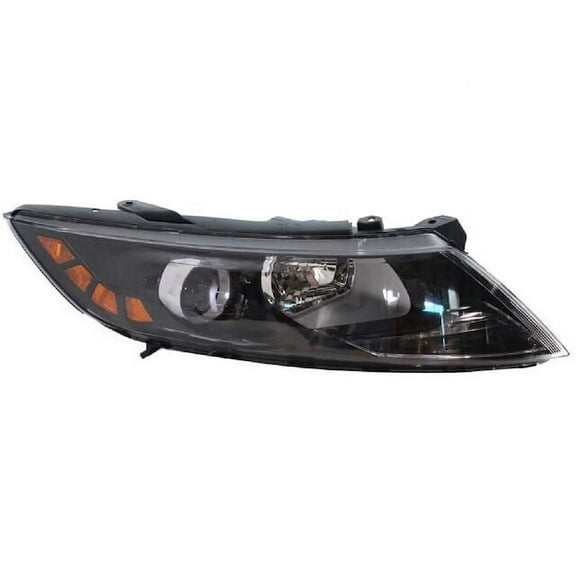 Right Passenger Side Halogen Headlight Assembly - Compatible with 2011 - 2013 Kia Optima (Fits Korean Built Models) Excludes Hybrid 2012