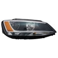 thumbnail image 1 of Right Passenger Side Halogen Headlight Assembly - Compatible with 2011 - 2016 Volkswagen Jetta Sedan 2012 2013 2014 2015, 1 of 2