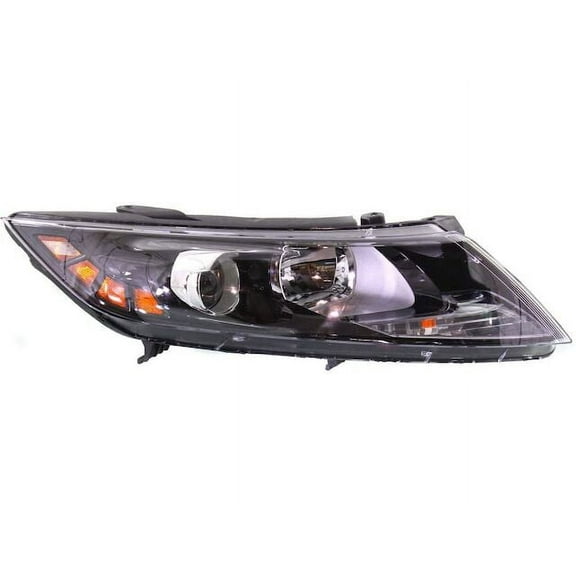 Right Passenger Side Halogen Headlight Assembly - Compatible with 2012 - 2013 Kia Optima without Hybrid (For USA Built Vehicles Only)