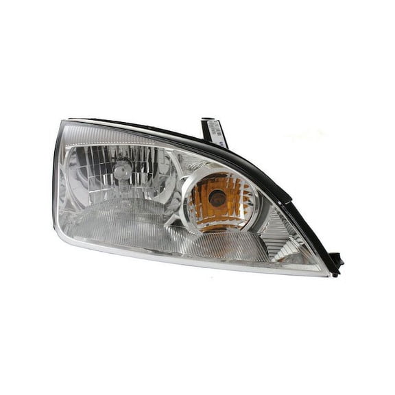 Right Passenger Side Halogen Headlight Assembly - without Bulbs or Sockets - Compatible with 2005 - 2007 Ford Focus 2006