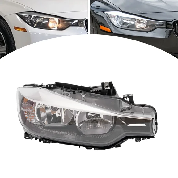 Right Passenger Side Halogen Headlight For 2012-2014 2015 BMW 320i 328i Base Sedan