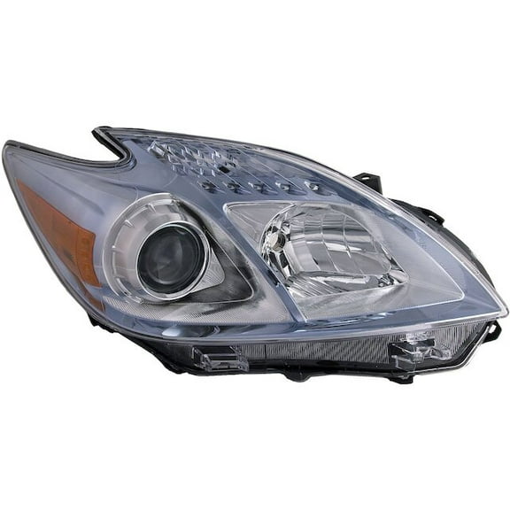 Right Passenger Side Halogen Headlight Lens Housing - Compatible with 2010 - 2011 Toyota Prius