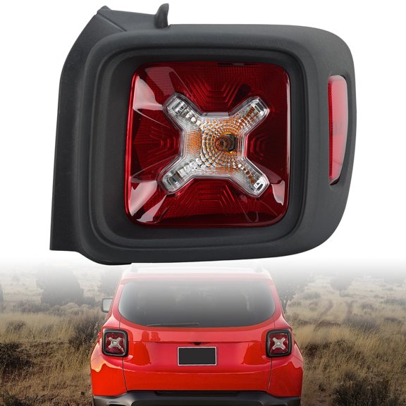 Right Passenger Side Halogen Tail Light Assembly For Jeep Renegade 2015-2023 Red Rear Stop Brake Lamp Replacement 68429834AA CH2801209