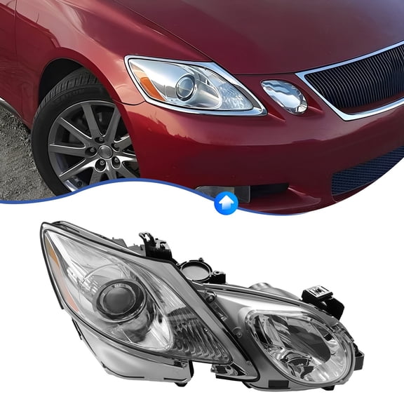 Right Passenger Side Headlight 12V Front Lamp Fits For 2006-2011 Lexus GS Series GS300/GS350/GS430/GS450h/GS460