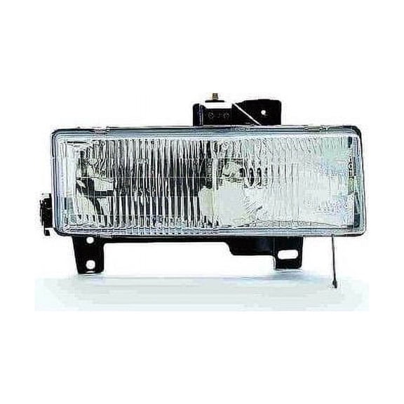 Right Passenger Side Headlight Assembly - Compatible with 1996 - 2002 Chevy Express 1500 1997 1998 1999 2000 2001