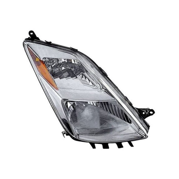 Right Passenger Side Headlight Assembly - Compatible with 2004 - 2005 Toyota Prius