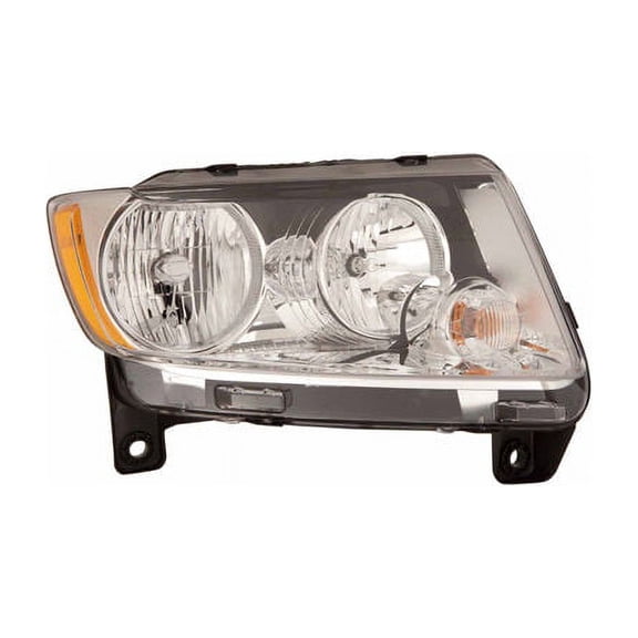 Right Passenger Side Headlight Assembly - Compatible with 2011 - 2013 Jeep Grand Cherokee 2012
