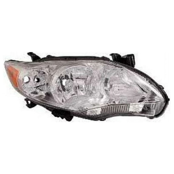 Right Passenger Side Headlight Assembly - Compatible with 2011 - 2013 Toyota Corolla 2012