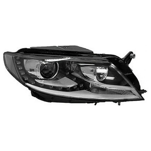 Right Passenger Side Headlight Assembly - Compatible with 2013 - 2017 Volkswagen CC 2014 2015 2016