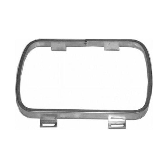 Right Passenger Side Headlight Retaining Ring - Compatible with 1981 - 1993 Dodge D250 1982 1983 1984 1985 1986 1987 1988 1989 1990 1991 1992