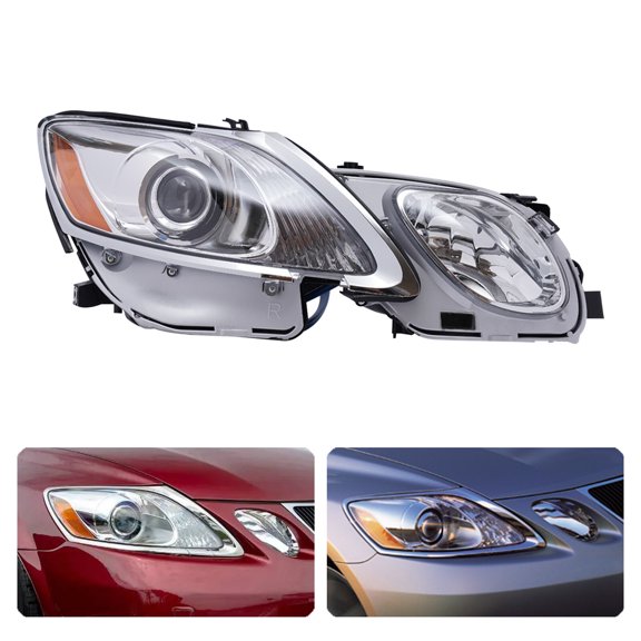 Right Passenger Side Headlight for 2006-2011 Lexus GS300 GS430 GS350, HID Xenon Headlamp Assembly Without Bulbs, Direct Replacement