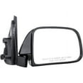 thumbnail image 1 of Right Passenger Side Manual Mirror - Black - Foldaway Type - Window Mounted - with Single Glass - without Vent Window - Compatible with 1989 - 1995 Toyota Pickup 4WD RWD 1990 1991 1992 1993 1994, 1 of 2