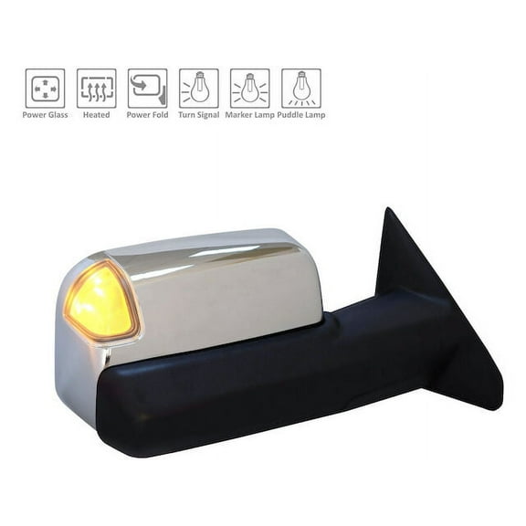 Right Passenger Side Mirror - Compatible with 2019 - 2022 Ram 2500 2020 2021