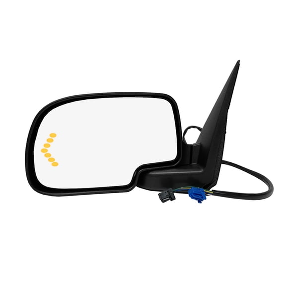 Right Passenger Side Mirror, Power Heated Manual Folding with Turn Signal Light For 2007 Chevrolet Silverado 1500 Classic