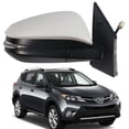 thumbnail image 1 of Right Passenger Side Mirror for 2013-2015 Toyota RAV4 Power Heated Turn Lamp Door Mirror for 2013 2014 2015 Toyota RAV4 Accessory, White, 1 of 7