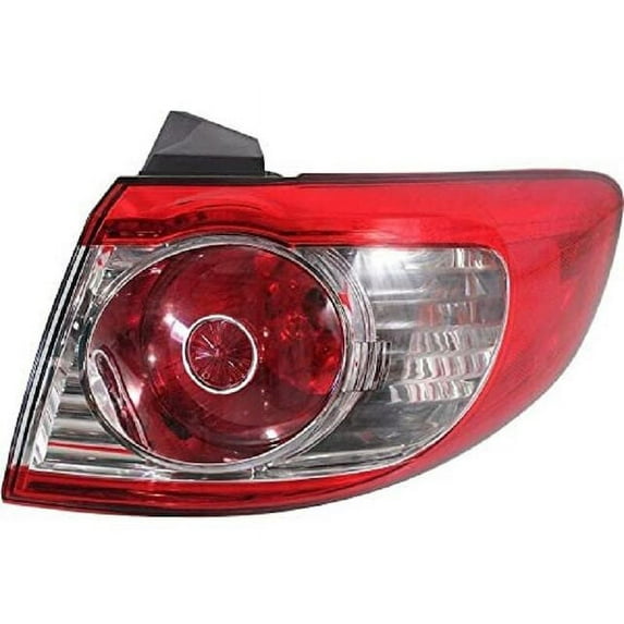 Right Passenger Side Outer Tail Light Assembly - Compatible with 2010 - 2012 Hyundai Santa Fe 2011