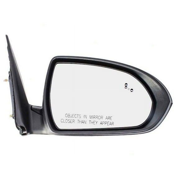 Right Passenger Side Power Mirror - Paint to Match - with Heated Glass and Blind Spot Detection - without Turn Signal - Compatible with 2017 - 2018 Hyundai Elantra