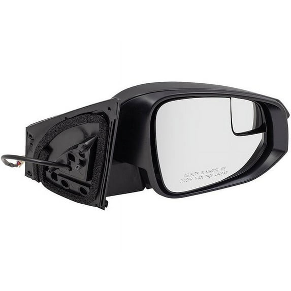 Right Passenger Side Power Mirror - Textured Black - with Spotter Glass - without Heat, Turn Signal, and Camera - Compatible with 2016 - 2018 Toyota RAV4 2017
