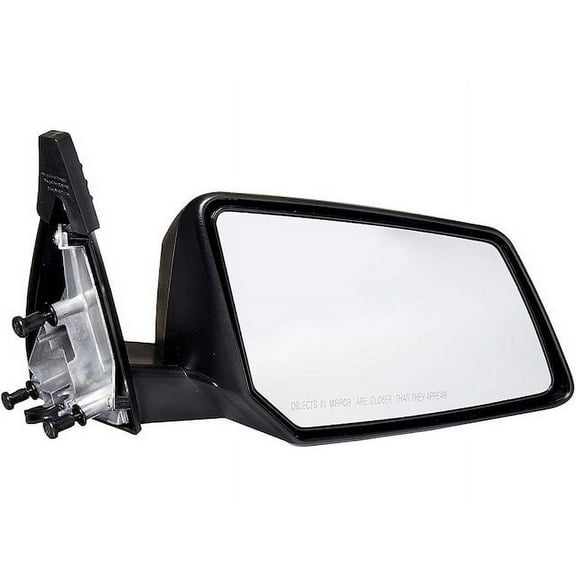 Right Passenger Side Power Mirror - Textured - Manual Folding - (without Heated Glass and Turn Signal) - Compatible with 2009 - 2017 Chevy Traverse 2010 2011 2012 2013 2014 2015 2016