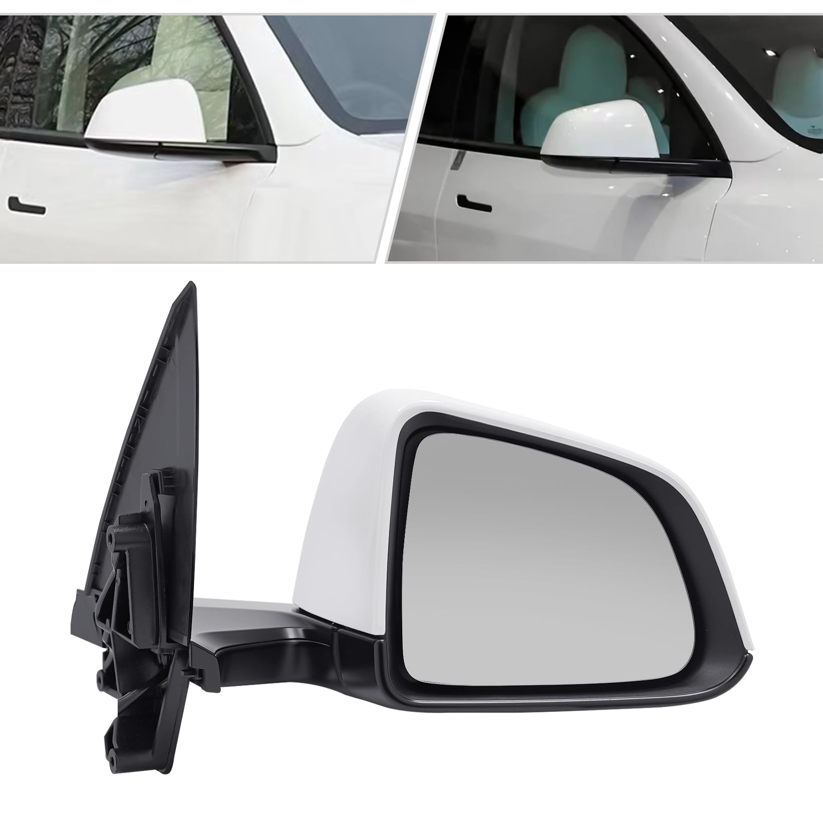 Dasbecan Passenger Side View Mirror Compatible with 2017-2022 Tesla Model 3 Right