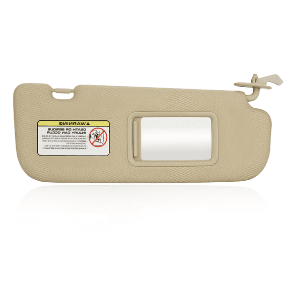 Right Passenger Side Sun Visor For Hyundai Elantra 2011 2012 2013 2014 2015 With Vanity Mirror Replacement OEM 852103X000TX-beige