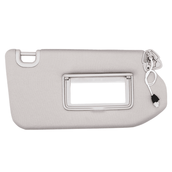 Right Passenger Side Sun Visor For Infiniti QX60 2013-2018 With Mirror, Replacement OEM 96401-9PB0A-Right-grey