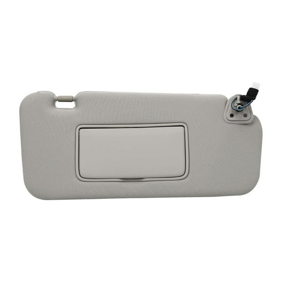 Right Passenger Side Sun Visor with Light With Makeup Mirror For Nissan Murano 2009-2014, Replacement OEM 96401-1AA1B -light Grey