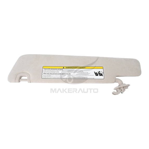 Right Passenger Side Sunvisor Beige For Tesla Model S 2012 2013 2014 2015 2016 2017 2018 2019 2020