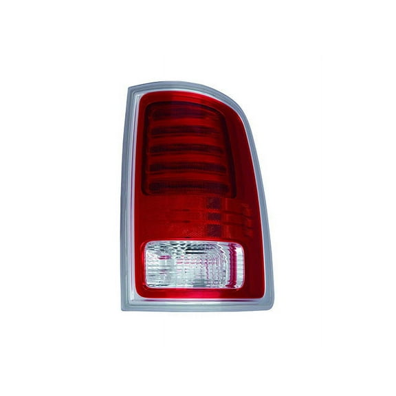 Right Passenger Side Tail Light Assembly - Chrome - Compatible with 2013 - 2018 Ram 2500 (For Laramie and Longhorn Models) 2014 2015 2016 2017