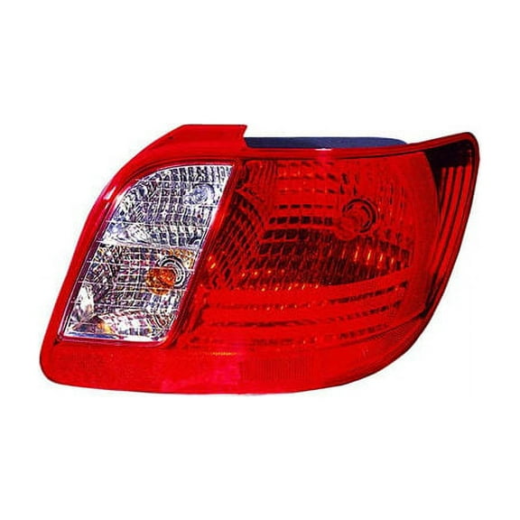 Right Passenger Side Tail Light Assembly - Compatible with 2006 - 2011 Kia Rio 2007 2008 2009 2010
