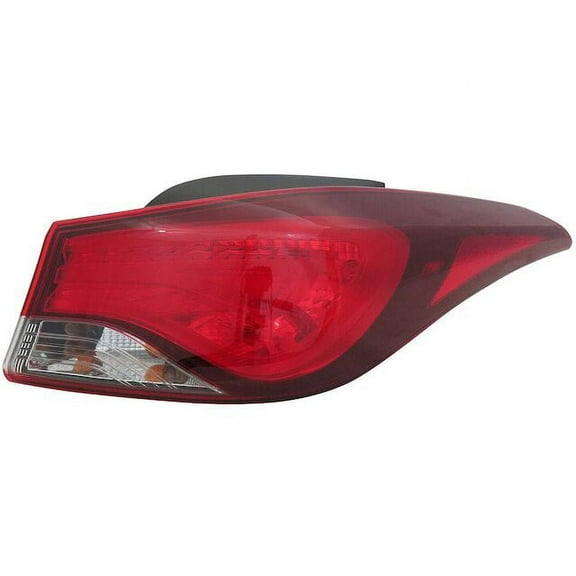 Right Passenger Side Tail Light Assembly - Compatible with 2014 - 2016 Hyundai Elantra 2015