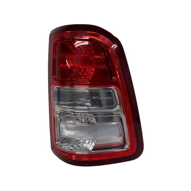 Thor-more-lighting Passenger Right Side Tail Light Assembly For 2019-2022 Ram 1500 – Chrome Bezel, Red/Clear Lens