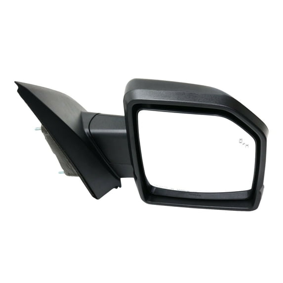 Right Passenger Side Textured Black Power Heated Power Folding Exterior Door Mirror with Blind Spot Detection