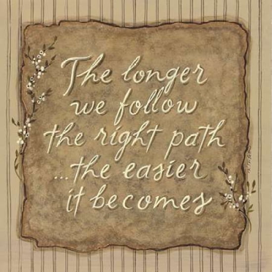 Right Path Canvas Art - Karen Tribbet (24 x 24)