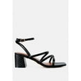 thumbnail image 1 of Right Pose Faux Leather Block Heel Sandals, 1 of 11