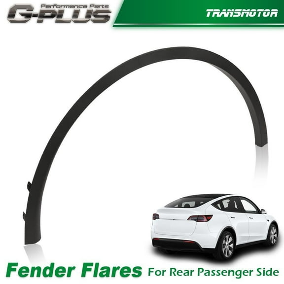 Right Rear Fender Flash Arch Molding Fits 2020 - 2022 for Tesla Model Y -