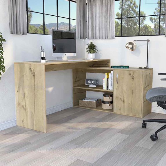 Right Return L-Shaped Desk - Storage for Office Needs