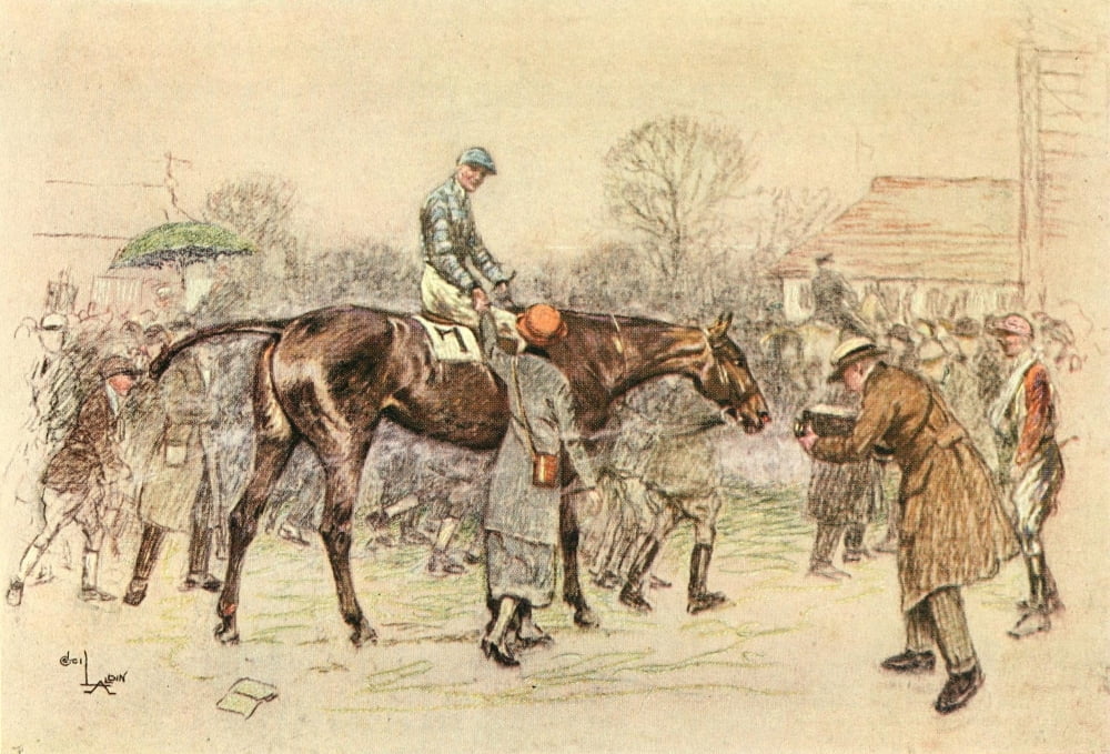 Right Royal 1922 The Winner Canvas Art - Cecil Aldin (18 x 24)