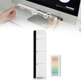 thumbnail image 1 of Right-Side Acrylic Memo Holder with Phone Stand – Clear Sticky Note Board for Monitor, Keeps Phone & Reminders in View, 1 of 8