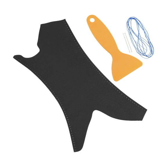 Right Side Car Interior Door Handle Cover for BMW 3 Series E90 E91 E92 E93 M3 04-12 Faux Leather Black