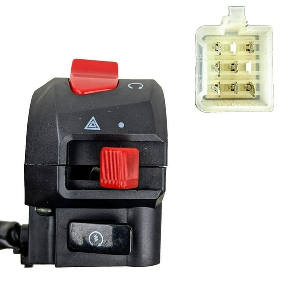 Right Side Handlebar Switch with 7-Wire Harness Pin Plug, Specifically Designed for Jonway ATV - Version-YY125-2A