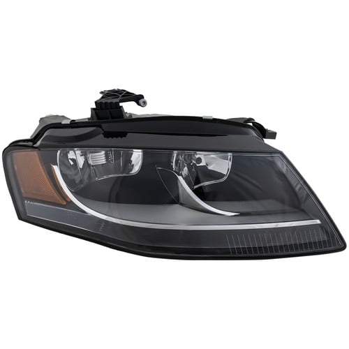 Right Side Headlight For Audi A4 Quattro 2009-2012 Halogen w/ Bulb Sedan & Wagon