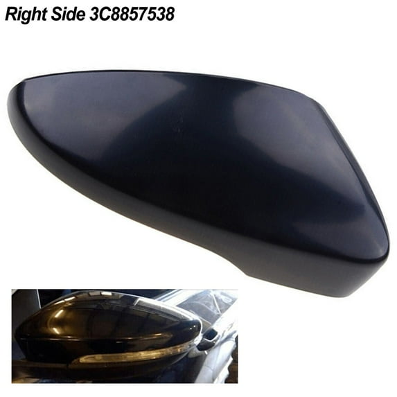 Right Side Mirror Cover Cap For Passat Cc Scirocco Perfect Fit Durable Material Stylish Matte Black Appearance