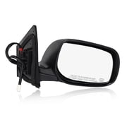 Right Side Power Heated Foldaway W/Cover View Mirror Chrome/Convex+Warning Black Smooth 5H5P For 2009-2013 Toyota Corolla