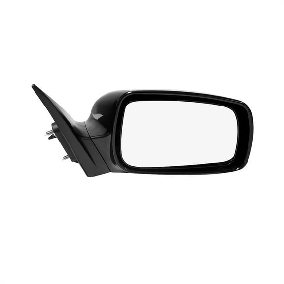 Right Passenger Side Power Nonfolding Usa Built View Mirror Chrome/Convex+Warning Black Smooth For 2007-2011 Toyota Camry