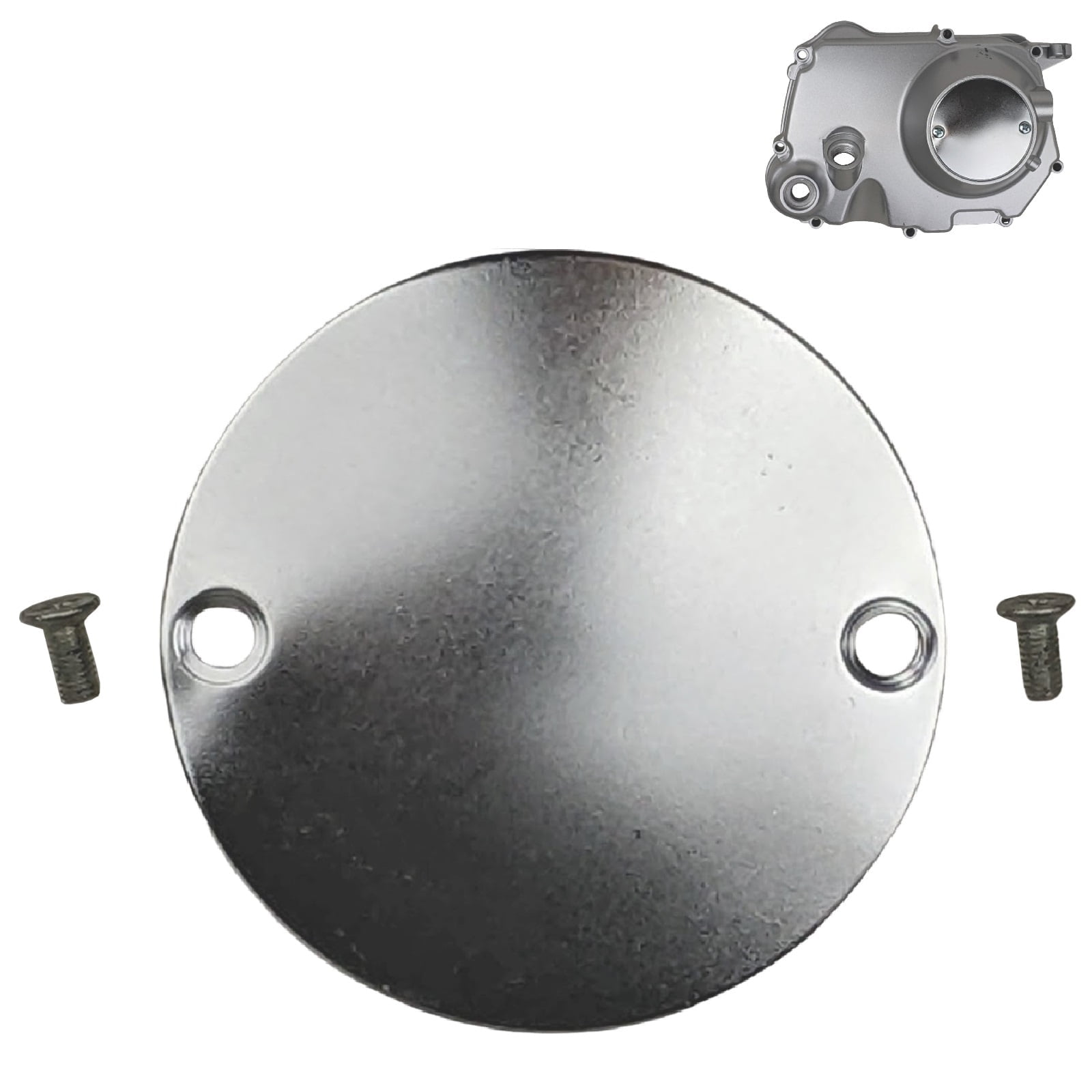 Right Side Round Engine Clutch Cover Plate with Screws Fits Lifan