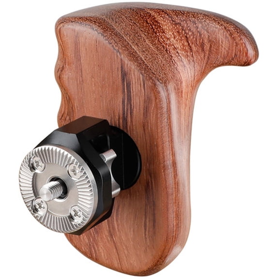 CAMVATE Right Side Wooden Handle Grip with M6 ARRI Rosette Mount, Bubinga