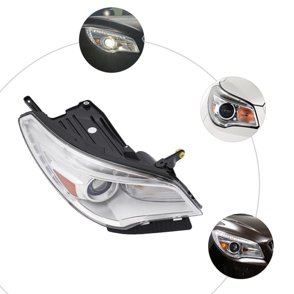 Right Side without AFS For 2013 2014 2015 2016 2017 Buick Enclave Hid/xenon Headlamp W/ Led Drl (Bulb NOT Included)