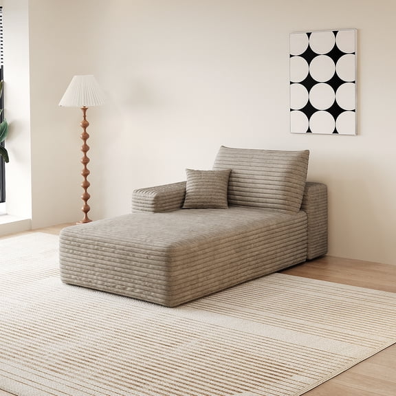 Right Sleeper Sofa, Camel