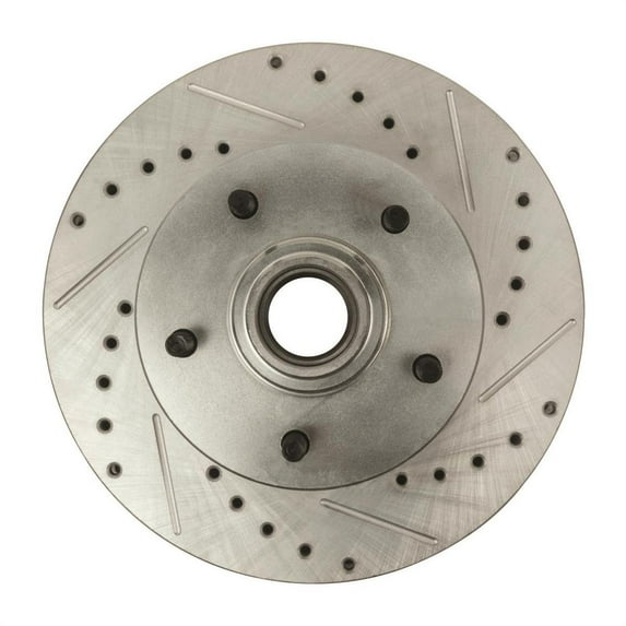 Right Stuff BR02ZDC Disc Brake Rotors, Drilled, Camaro/Nova, Pair